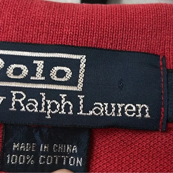 Ralph Lauren Red Polo Shirt Classic Piqué Knit - Picture 2 of 4